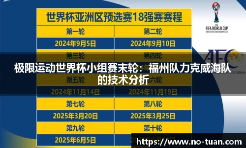 极限运动世界杯小组赛末轮：福州队力克威海队的技术分析